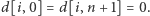 d[i,0] = d[i,n + 1] = 0.