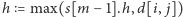 | h = max(s[m 