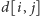| d[i, j] 