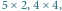 5 2,4 4,