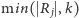 |min( R ,k) j 