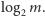 log m. 2 