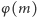 φ (m) 
