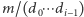 |m/(d0⋯ di−1) 