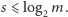 |s⩽ log m. 2 