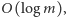 |O(log m), 