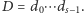 |D = d0⋯ ds−1. 