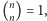 (nn) = 1, 