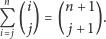  n Q (i) = (n +1). i j j j+ 1 