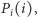 |P (i), i 