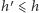 ′ |h ⩽ h