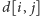 |d[i, j] 