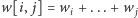 w[i, 