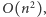 O(n2),