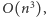 O(n3),