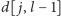 |d[ j,l− 1] 