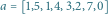 a 1,5,1,4,3,2,7,0 