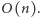 |O(n).