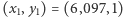 |(x1,y1) = (6,097,1) 