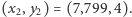 (x2,y2) = (7,799, 4). 