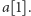 a[1].