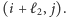 (i +ℓ2, j). 