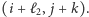 (i + ℓ2, j+ k). 