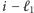 |i− ℓ1 
