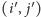  ′ ′ |(i, j) 
