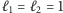 |ℓ1 = ℓ2 = 1 