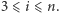 3 ⩽ i⩽ n. 