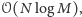logM), 𝒪(N 
