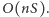 O(nS). 