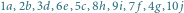 | 1a,2b,3d,6e,5c,8h,9i,7 f,4g,10 j 