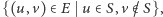 |{(u,v) ∈E u ∈ S,v /∈ S},