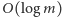 O(log 