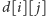 d[i][j] | 