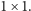 |1× 1.