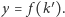 y = f(k′).