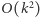 O(k2) 