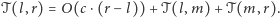 |𝒯(l,r) = O(c . 