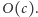 |O(c).