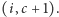 |(i,c + 1).