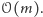 |𝒪(m).