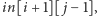 in[i + 1][ j− 1], 