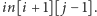 in[i +1][ j− 1]. 