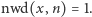 |nwd(x, n) = 1.