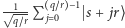 | -1-- q~r −1 s+ jr⟩ q~r P j 0 