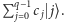 Pq j− 01c j j⟩.