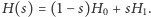 |H(s) = (1− s)H0 + sH1. 